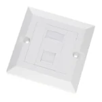 Cat6 Single port Network Data Faceplate with Keystone