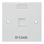 D-Link Cat 6 Single Faceplate, NFP-0WHI11