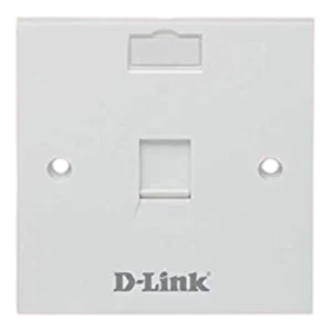 D-Link Cat 6 Single Faceplate, NFP-0WHI11