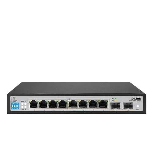 D-Link DGS-F1100-10PS-E 8 Port PoE Gigabit Smart Managed Switch
