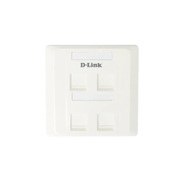 D-Link cAT 6 Dual Faceplate, NFP-0WHI21