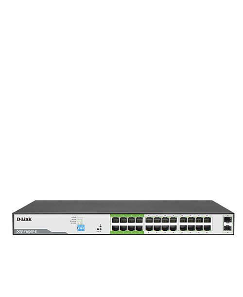 D-link DGS-F1026P-E 24 Port s1000Mbps PoE Switch with 2 SFP Ports