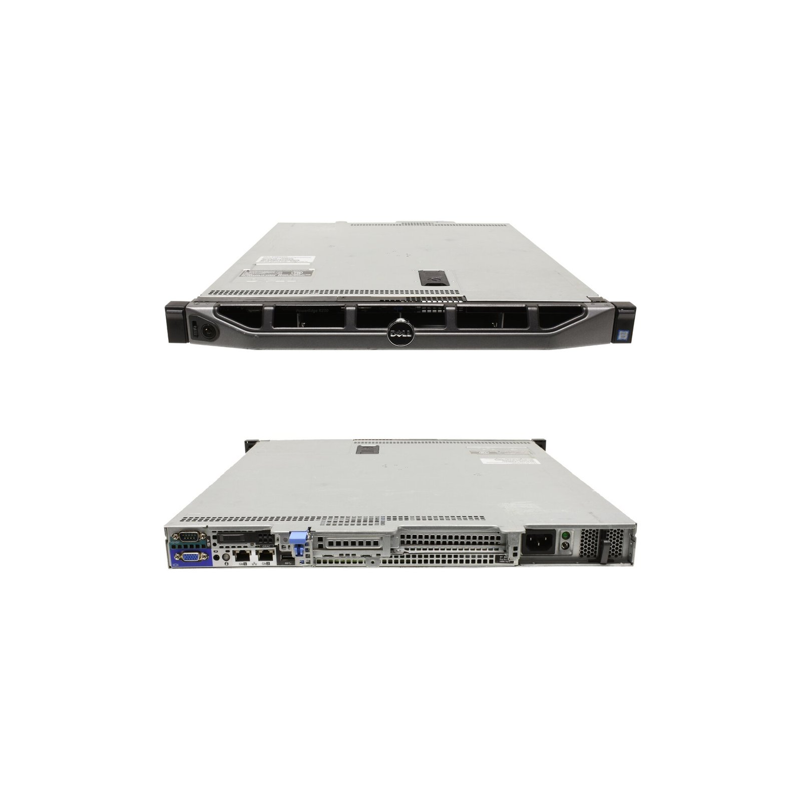Dell PowerEdge R230 intel Xeon E3-1220 8GB RAM 1TB HDD Rack Server with 2 Chassis