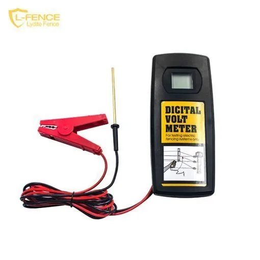 Electric fence digital voltmeter