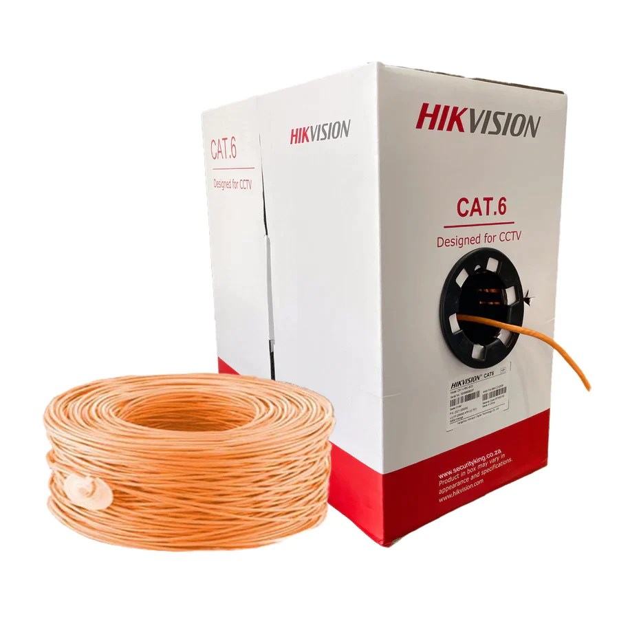 Hikvision 305m CAT6 Solid Copper UTP Network Cable, DS-1LN6-UU