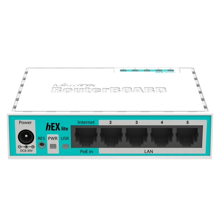 Mikrotik RB750r2 hEX lite 5x Ethernet 850MHz CPU 64MB RAM MPLS Router