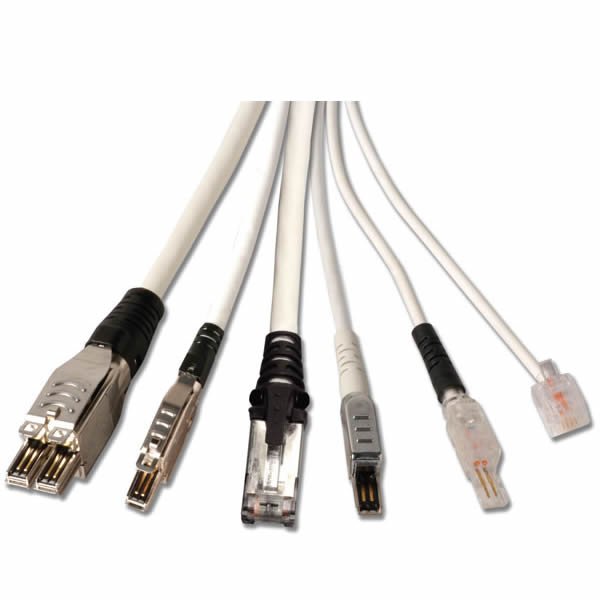 Siemon Cat7A TERA 4PR TO MC6 1M Shielded Patch cord ( T4A-S01M-B02L)