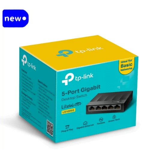 TP-Link TL-LS1005G 5-Port 10/100/1000Mbps Desktop Switch