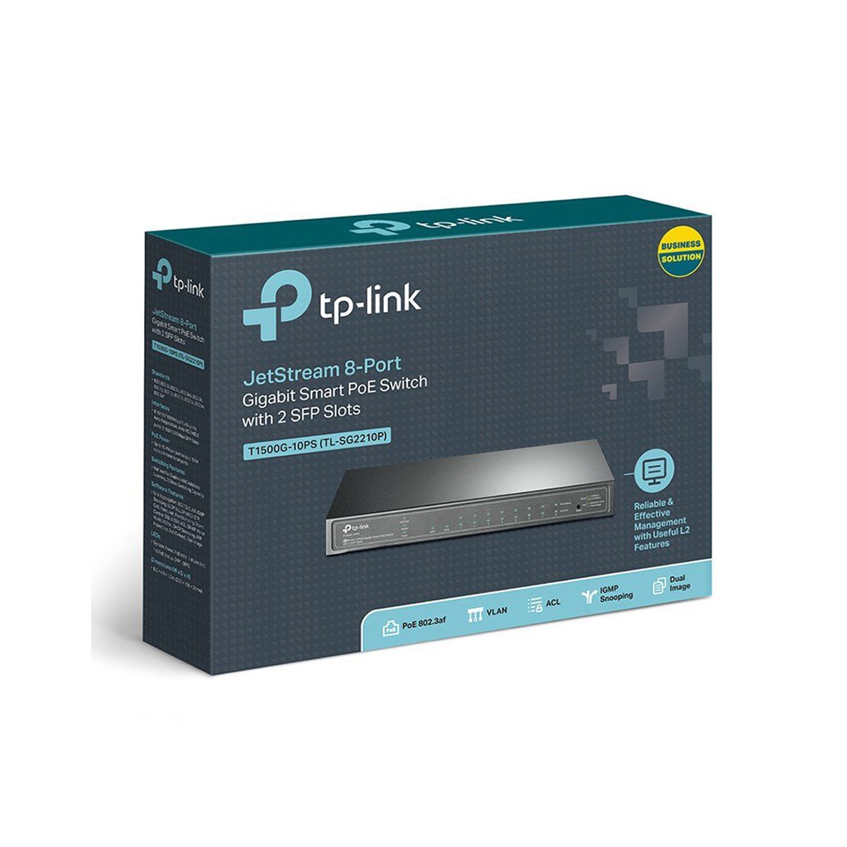 TP-Link TL-SG2210P 8-Port Gigabit Smart PoE Switch with 2 SFP Slots