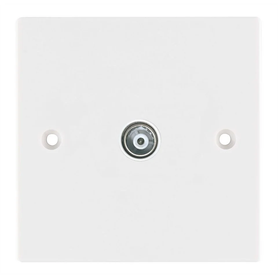 TV Coaxial Socket TV Antenna Wall Mount Faceplate