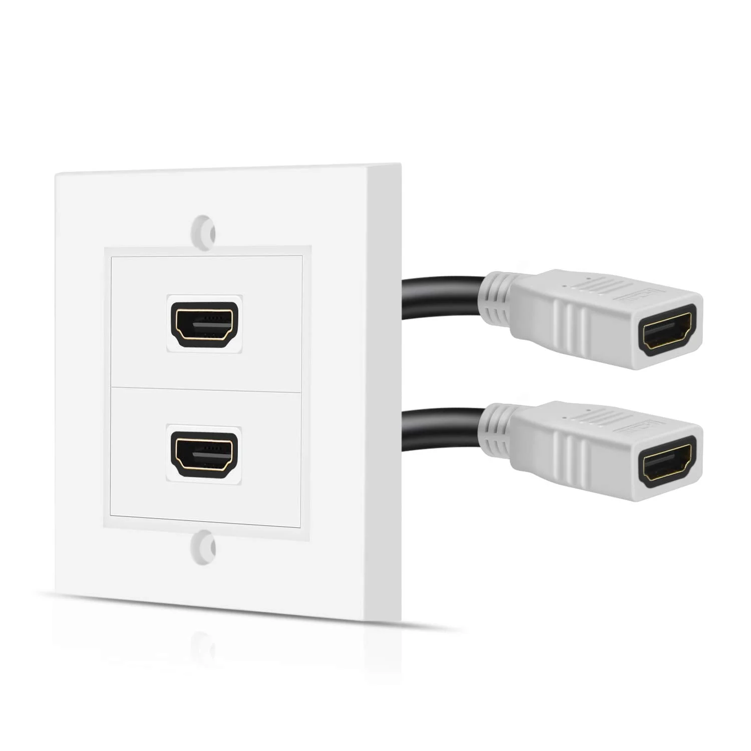 Twin HDMI Wall Faceplate