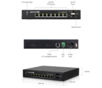 Ubiquiti EdgeSwitch 8-Port Managed PoE+ Gigabit Switch with SFP 150W [ES-8-150W]