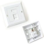 Giganet Cat 6 UTP single/double Faceplate