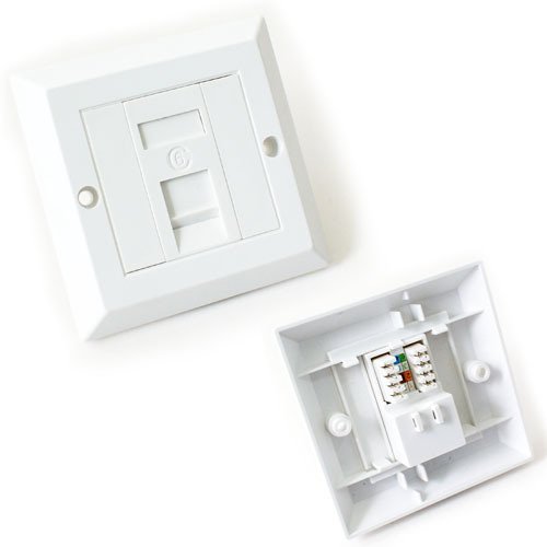 Giganet Cat 6 UTP single/double Faceplate