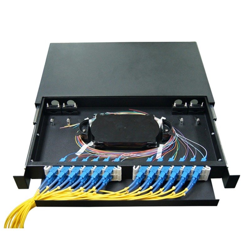 48 Core LC/UPC ODF with 12pcs duplex LC/UPC pre-connectorized ODF
