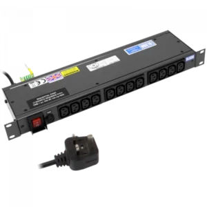 12 Way 1U Horizontal Mount PDU Server Rack