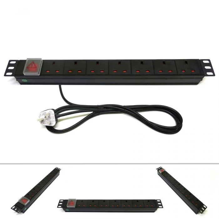7 Way 1U Horizontal Power Distribution Unit (PDU)