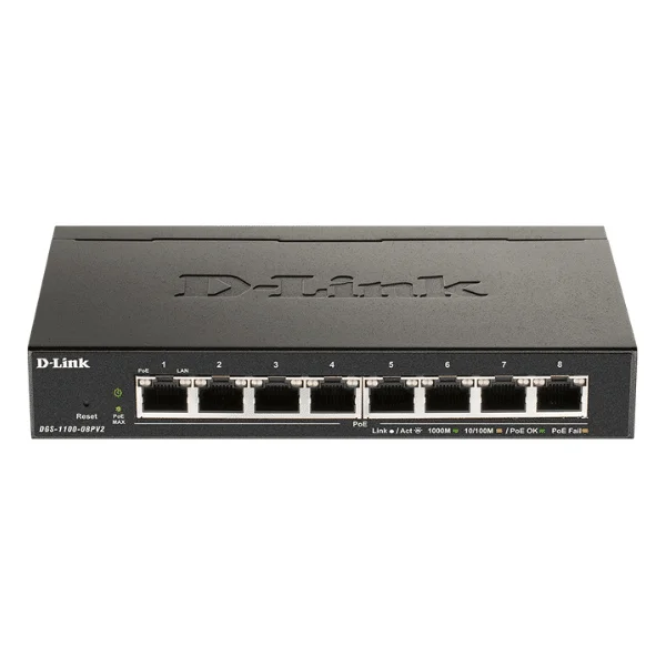 D-Link DGS-1100-08P 8 Port Gigabit PoE Smart Switch