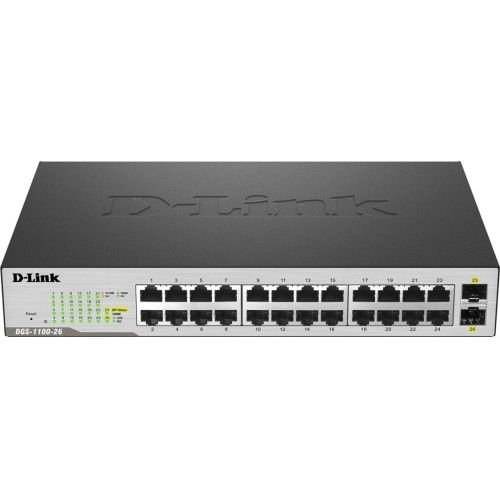 D-Link DGS-1100-26MP 24 Ports PoE+ Smart Gigabit Switch