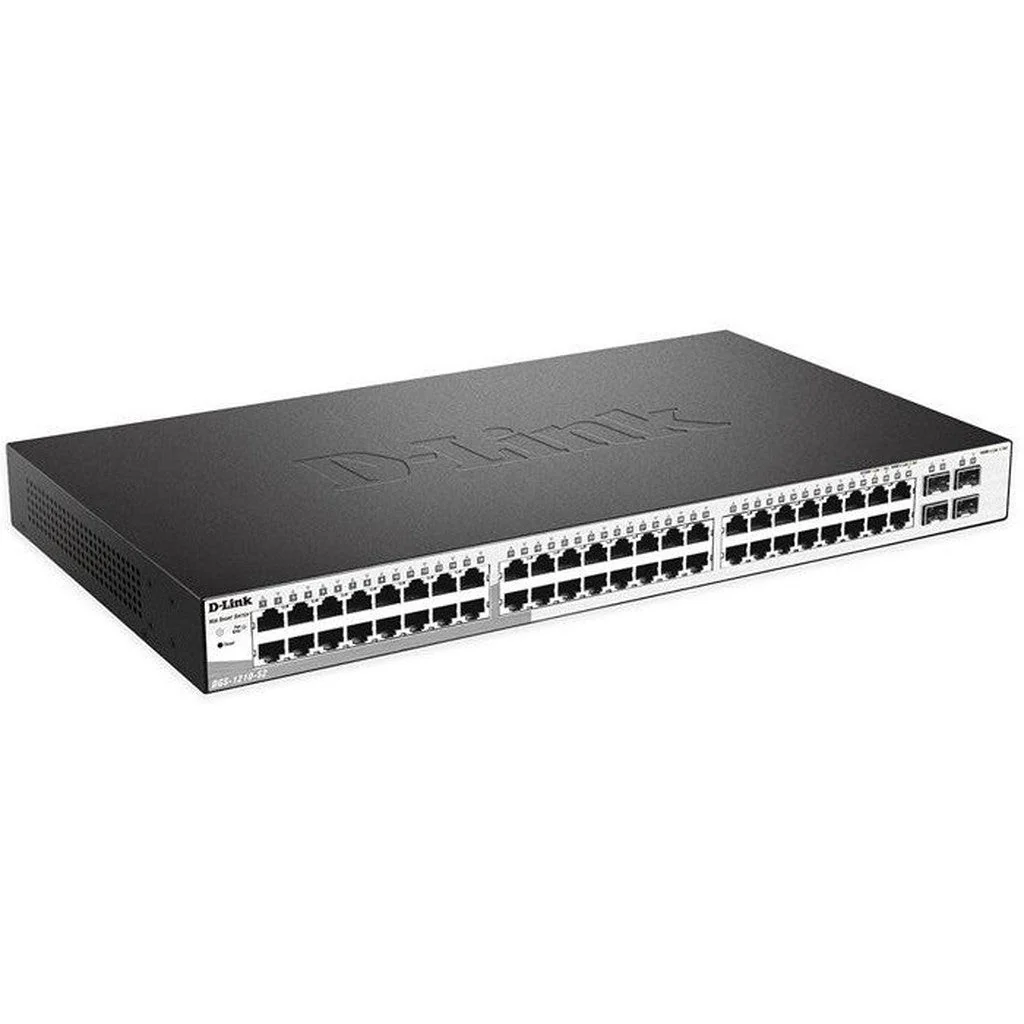 D-Link DGS-1210-48 48-Port Gigabit Smart Switch with 4 Combo SFP Ports