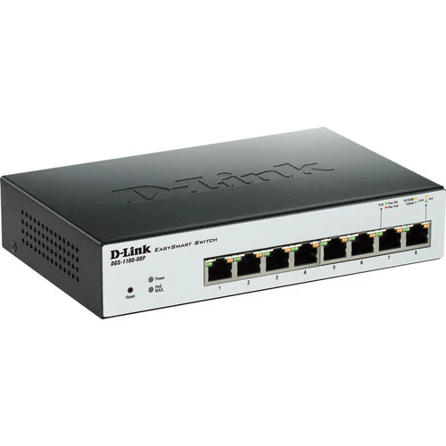 DGS-1100-08P D-Link 8-Port Gigabit Ethernet PoE Switch
