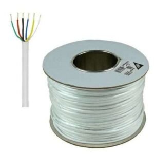 6 Core Security Alarm Cable White 100m