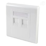 Easenet Cat 6 double faceplates with modules