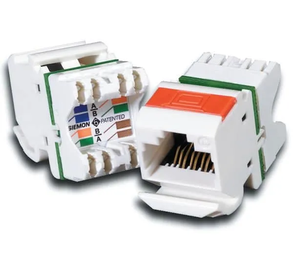 Siemon Cat 6 Double Face Plates with Module