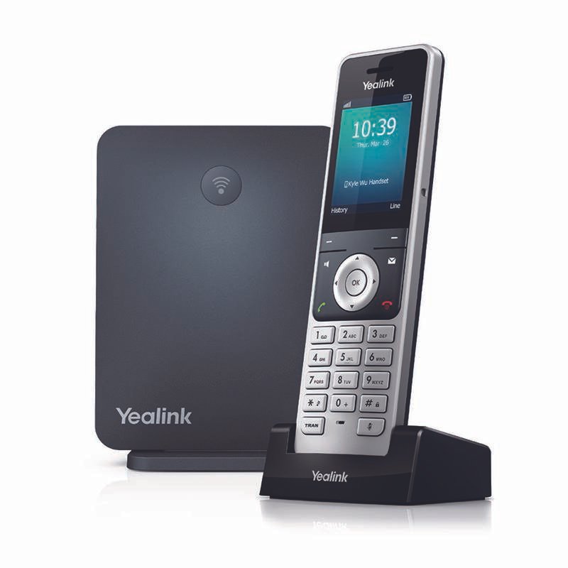 Yealink W60P Wireless Cordless DECT IP Phone with base station