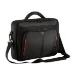 Targus Classic 15.6" Clamshell Laptop Carry Case, Black/Red, CN415