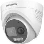 Hikvision DS-2CE72DF3T-PIRXOS(2.8mm) 2MP ColorVu PIR Siren Audio Fixed Turret Camera 2.8mm Lens White