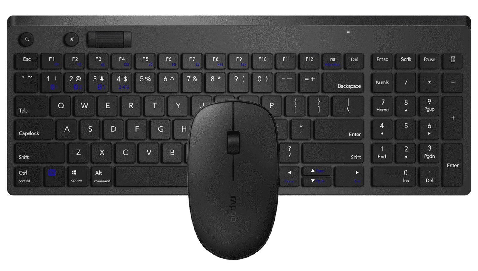 Rapoo 8050T Multi-mode Wireless Keyboard & Mouse Combo