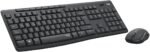 Logitech MK295 Silent Wireless Keyboard & Mouse Combo (Graphite)