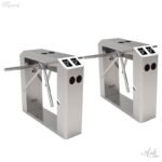 ZKTeco Access TS2222 Dual Lane Tripod Turnstile with Controller and Fingerprint & RFID Reader