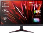 Acer Nitro VG270 27" FHD Gaming Monitor, Integrated Speakers, Black Color
