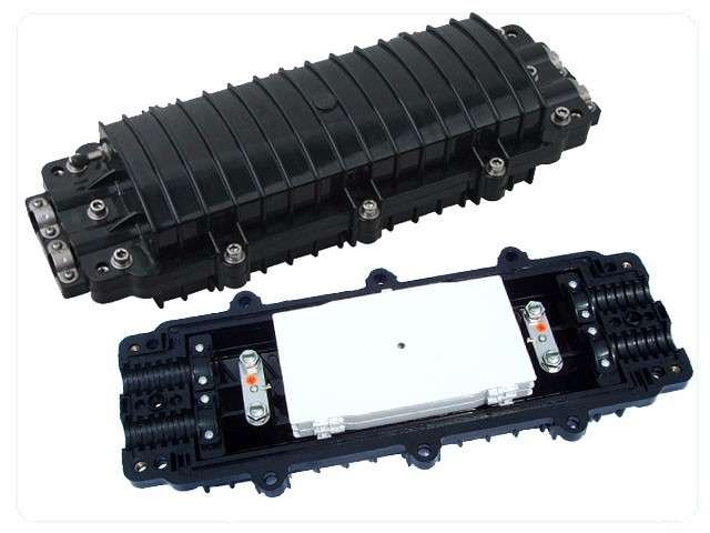 Fibre 48 Core Termination Box 455*240mm Aerial IP67 Mechanical Enteries - 3 IN 3 Out Closure