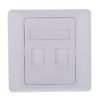 Cat6 Double port Network Data Faceplate