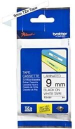 Brother TZE-221 Black on White Tape, 9mm