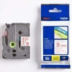 Brother Tape TZE-222 9MM Red on White