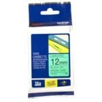 Brother TZE-731 12mm Black on Green Tape