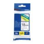 Brother TZE-241 18mm Black on White Tape
