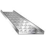 8 x 2 Galvanized Metal Cable Tray, (200mm x 50mm x 2440mm)