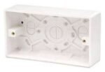 Double & Single Pattress box for PVC trunking