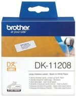 Brother DK-11208 Black On White Label Tape