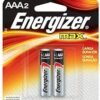 Energizer Tripple AAA MAX Alkaline 2 Pack Batteries