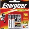 Energizer Tripple AAA Alkaline 4-Pack Batteries