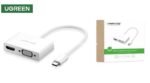 Ugreen USB-C to HDMI + VGA Converter - White - MM123