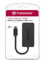 Transcend 4-Port HUB USB 3.1 Gen 1 Type C, Black - TS-HUB2C