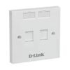 D-Link cAT 6  Dual Faceplate, NFP-0WHI21