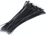 200mm X 3.6mm Nylon Cable Ties -Black